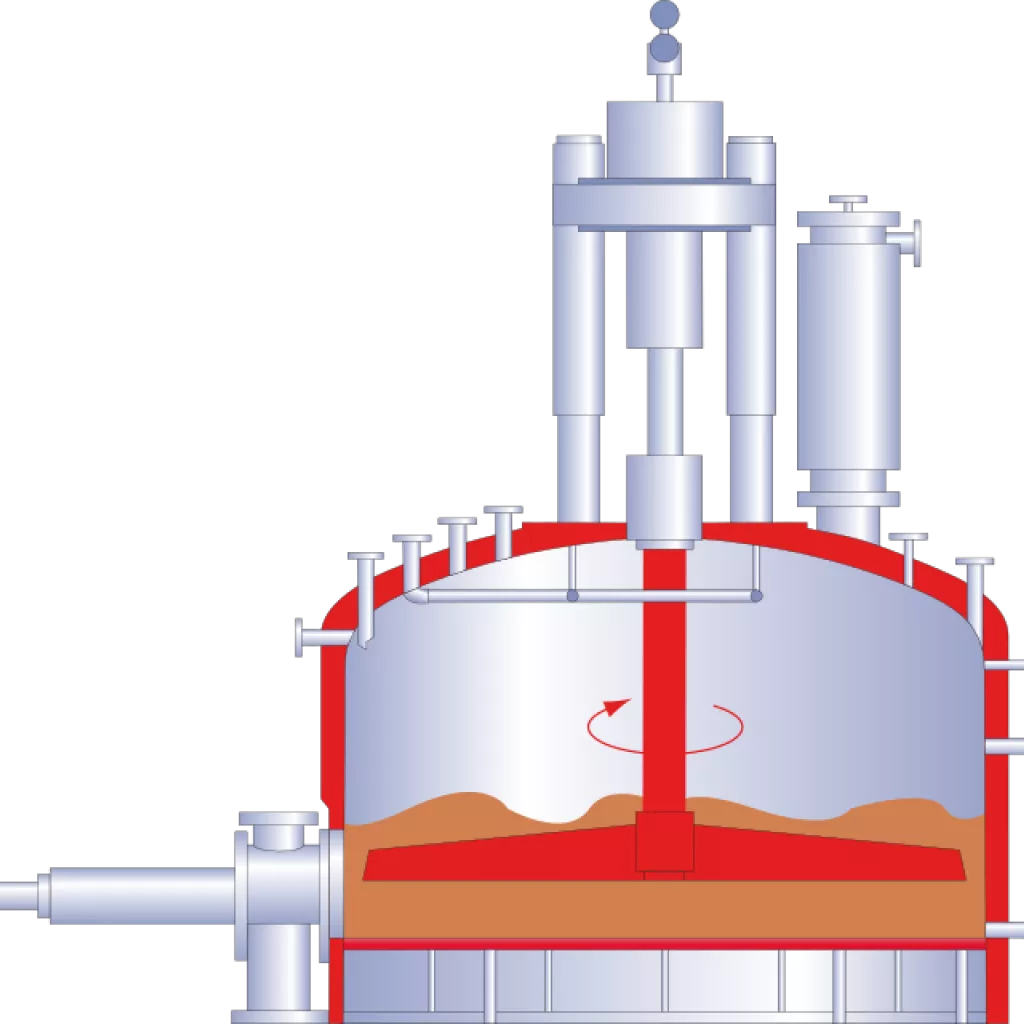 filtering bottom extractor - 7 Solvent removal by vacuum drying