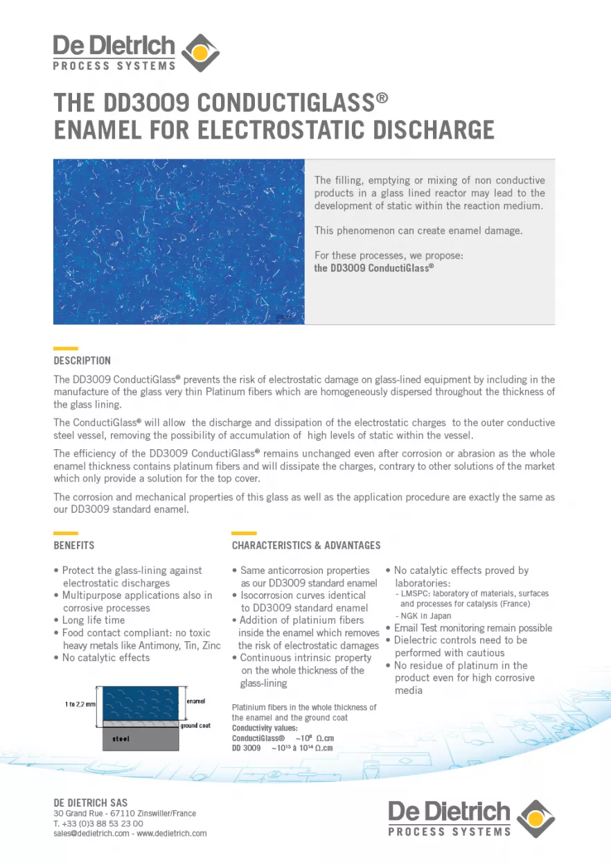 The DD3009 Conductiglass Enamel For Electrostatic Discharge