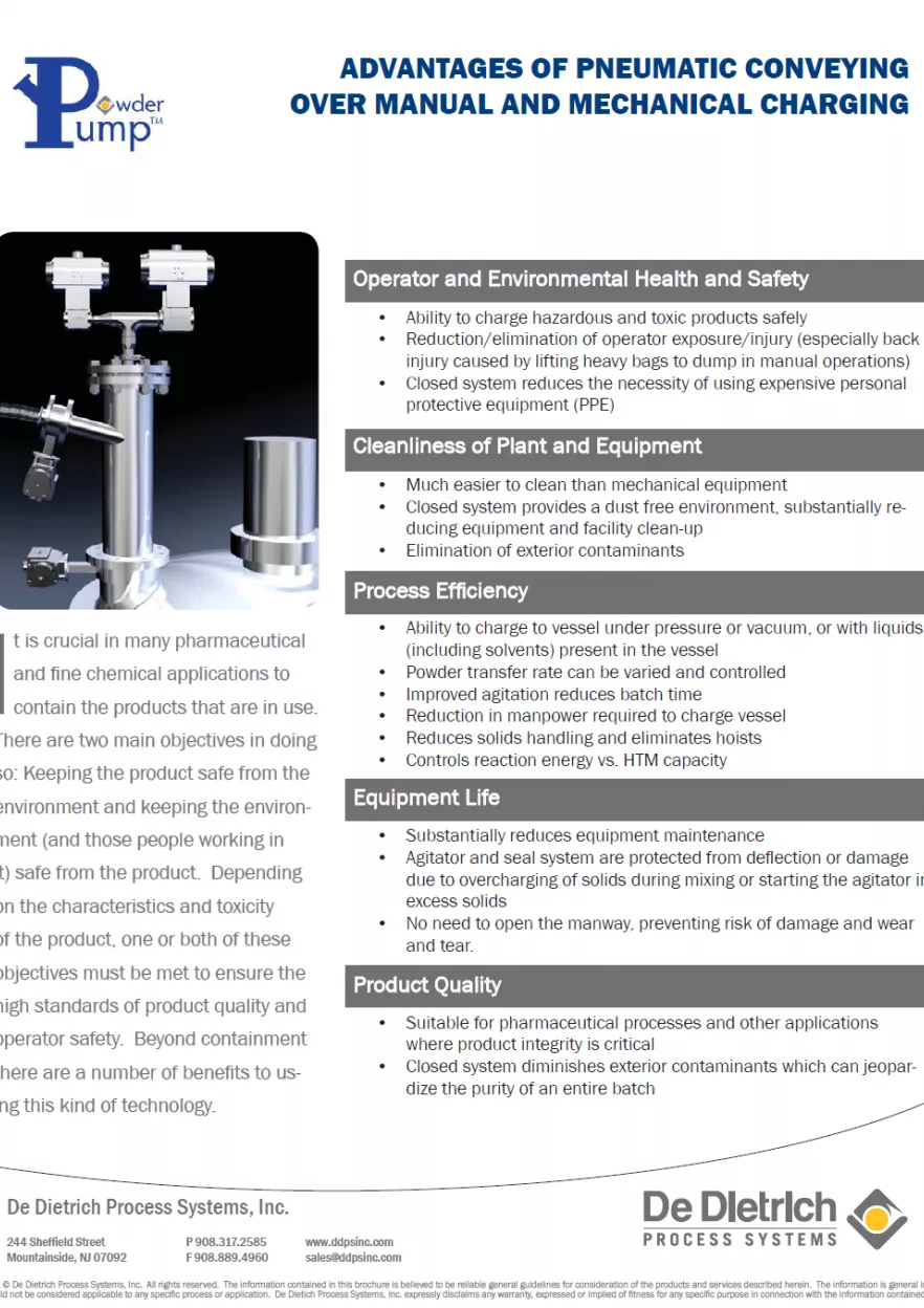 Advantages Of Pneumatic Conveying Over Manual And Mechanical Charging