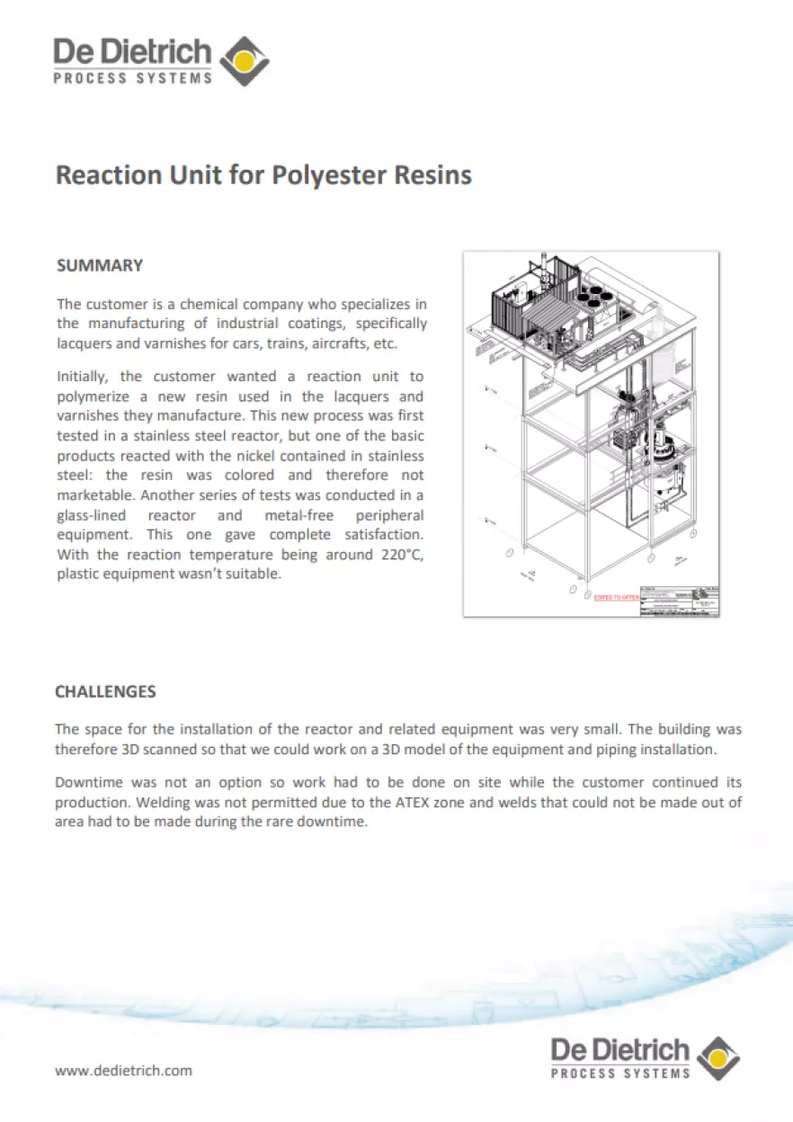 unit for polyvester 