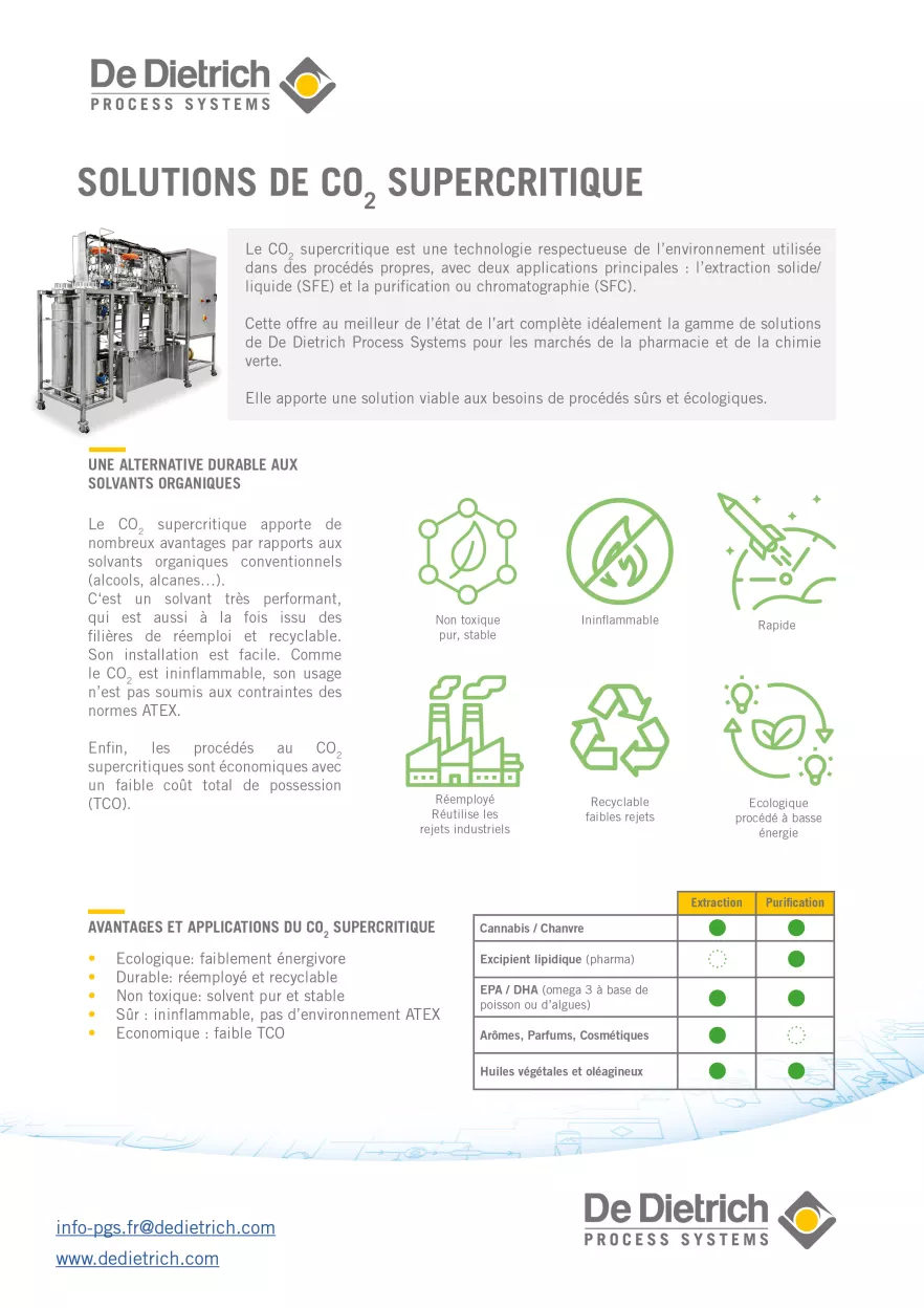 Solutions de CO2 Supercritique cover