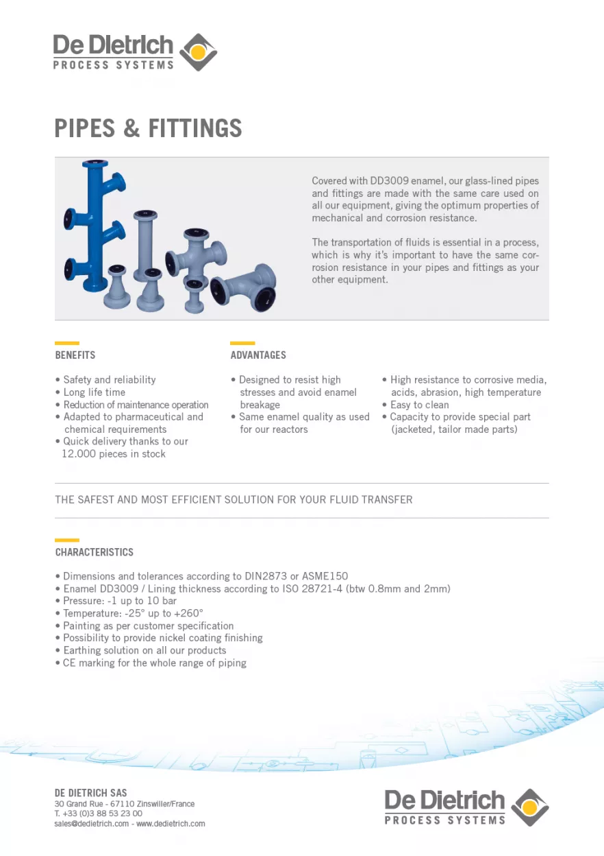 Pipes & fittings cover