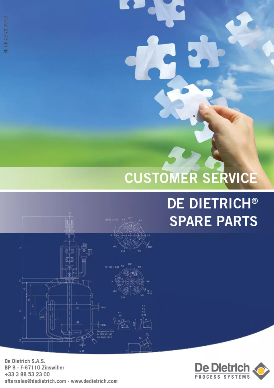 De Dietrich Spare Parts